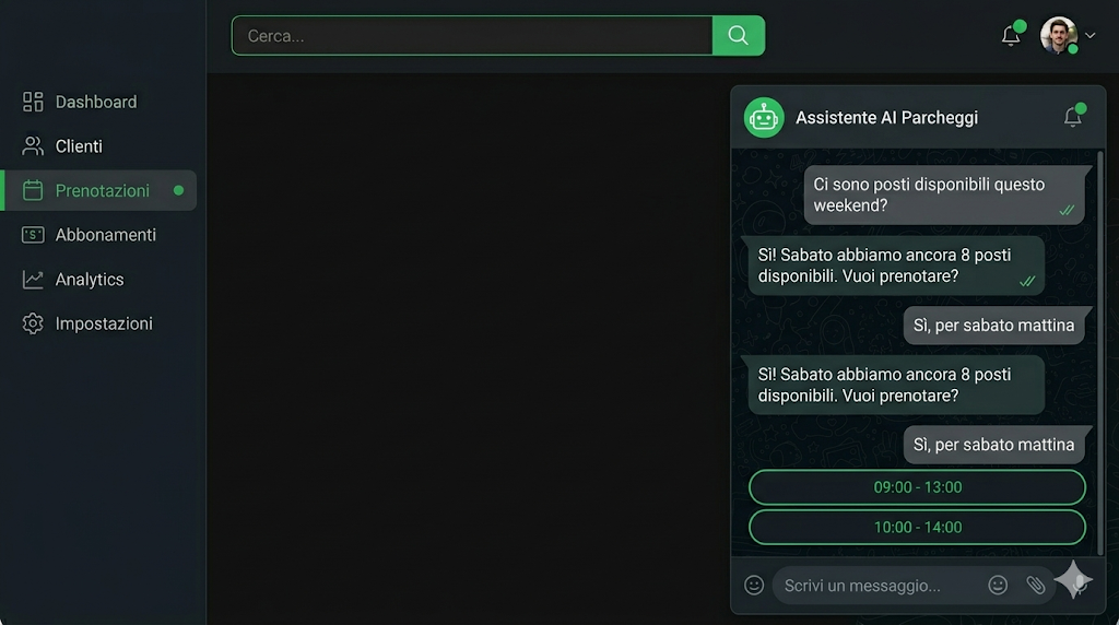 Demo assistente automatico parcheggio